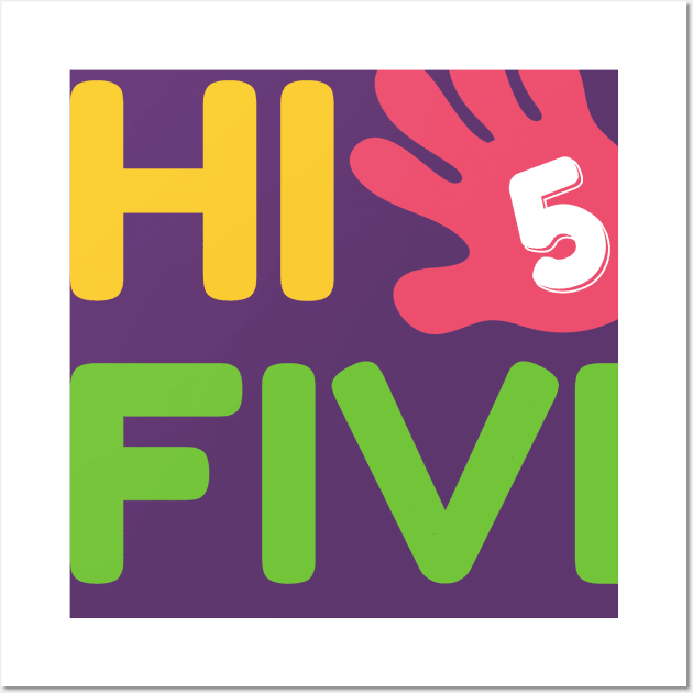 Hi Five with Baloon Wall Art by victorstore